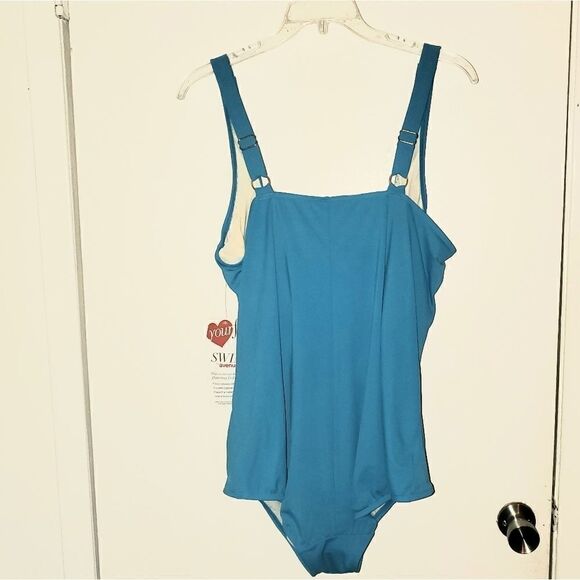 Avenue Teal/Turquoise  Bathing Suit Plus S… - Picture 6 of 6